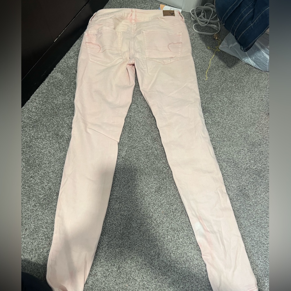 American eagle light pink jeans